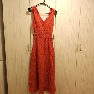 Faherty Red Maxi Dress